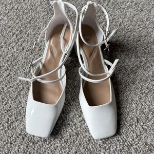 Zara Elegant White Heels